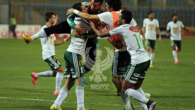 Jugadores de Al Masry celebrando